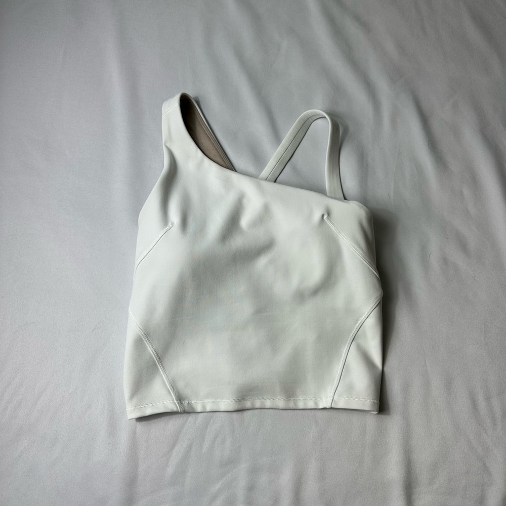 White Lululemon Asymmetrical Tank Top